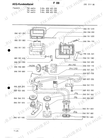 Взрыв-схема посудомоечной машины Aeg FAV144 VARIO - Схема узла Section7